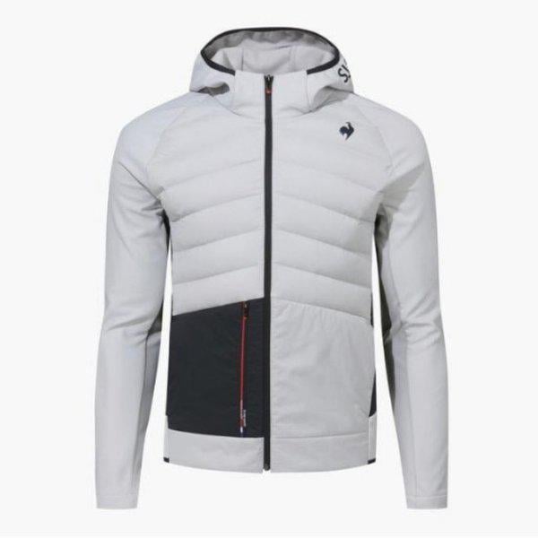 フードジップアップ KQF QQ121EFT12-LGR トリコットボンディングフードジップアップ ライトグレー