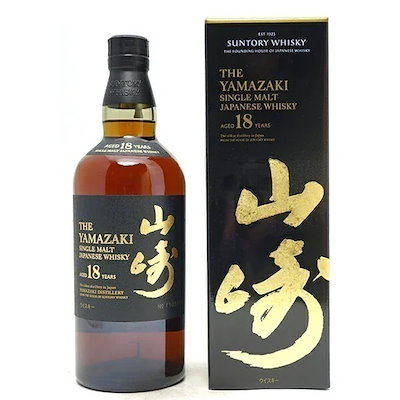 他サイト： 【ご一家族様１本限り】 サントリー 山崎 18年 43度 箱付 シングルモルト ウイスキー 700ml ^YASTYLJ8^の商品画像