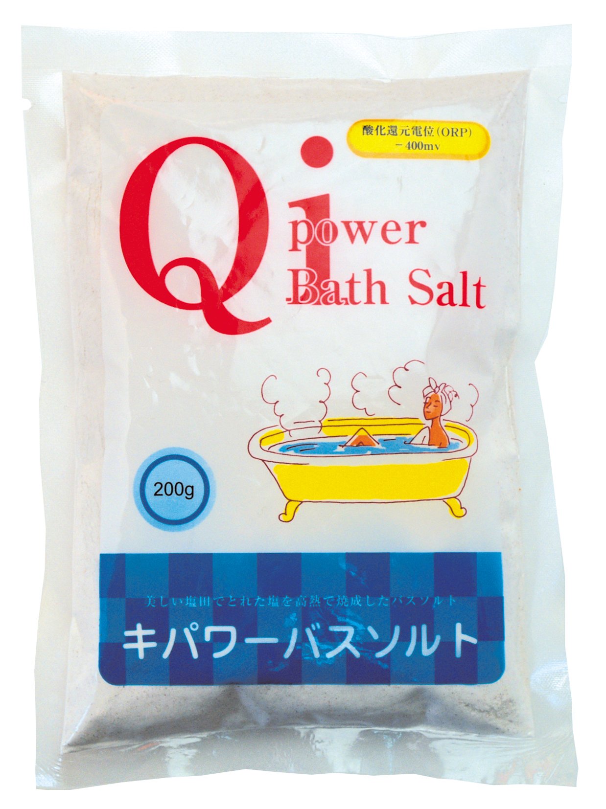 キパワー 天日塩を独自高温焼成 キパワーバスソルト 200g 12セット