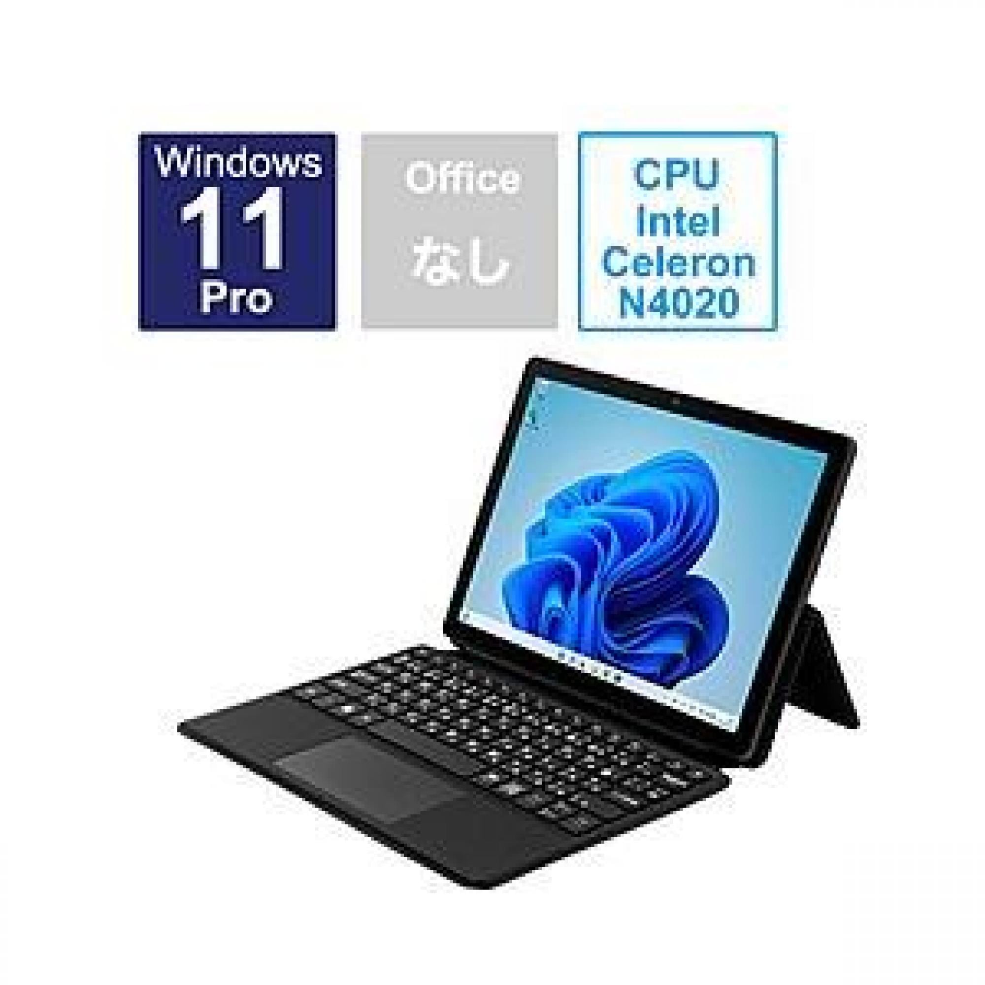 ノートパソコン 2in1タブレットPC ブラック JA2-TBW1001 [10.5型 Window…
