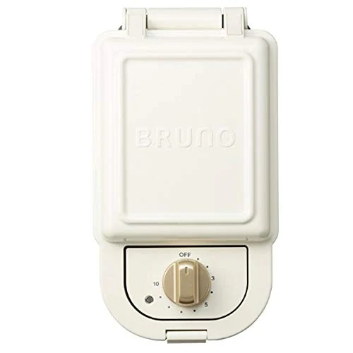 色：ホワイト ブルーノ BRUNO ホットサンドメーカー 耳まで焼ける 電気 シングル ホワイト B