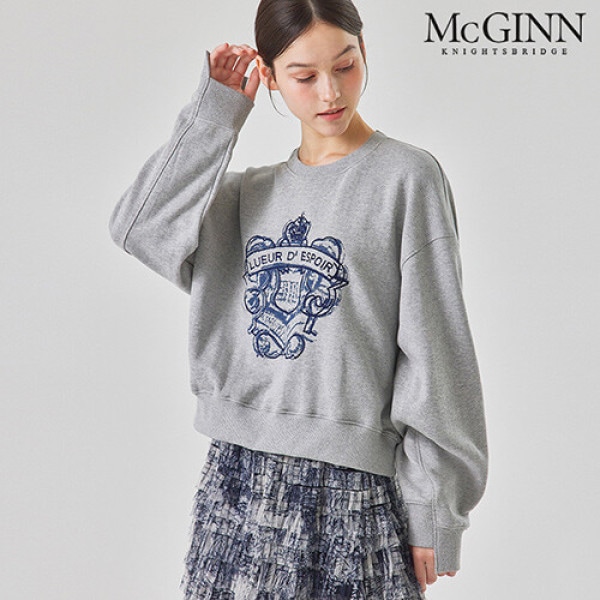 McGINN ヘリテージ刺繍マンツーマンTシャツ_M4F1TS6550