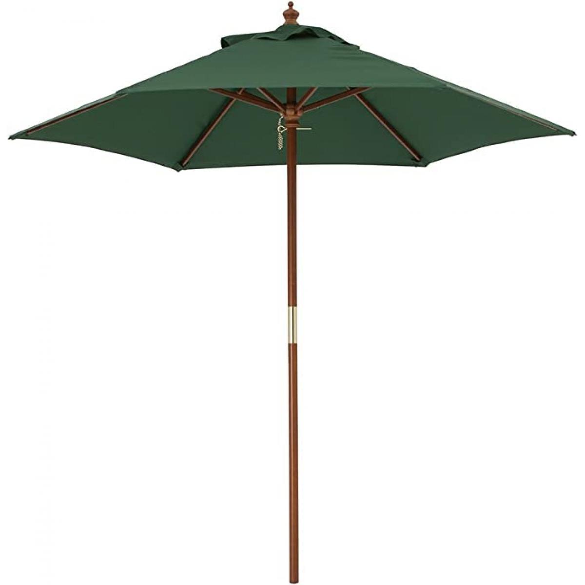 タカショー Takasho 日よけ ウッドパラソル 2.1ｍ グリーン PAL-21G シェード ビーチ プール リゾート テラス ガーデンパラソル