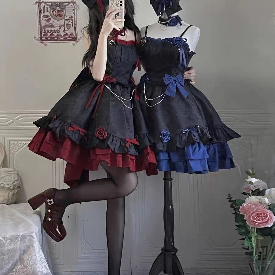 2025 コスプレ ロリータ セクシー 可愛い キャミワンピース 制服セット コスプレ衣装 コスチューム レディース