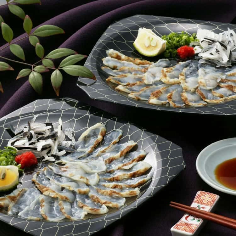 大分豊後産 とらふぐ炙り (とらふぐ炙り25gとらふぐ皮10g)2皿 離島は配送不可 4660047 お歳暮 お中元 お土産 ご進物 ギフト 贈り物に最適