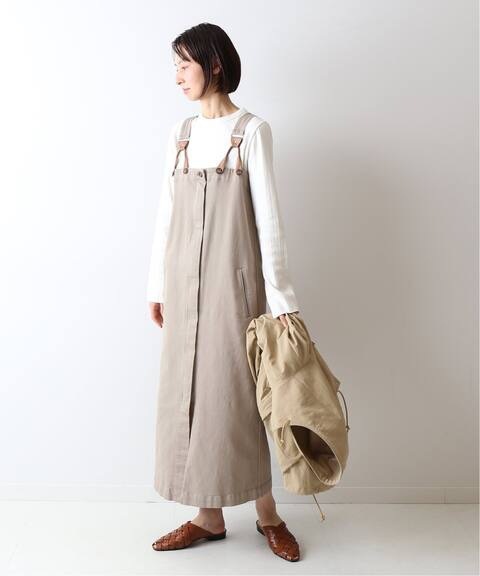 「FRAMeWORK」 サロペットスカート レディース ストラップスカート 通勤 カジュアル