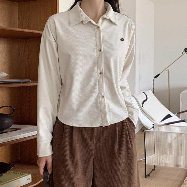 Hスタイル(DK)16ゴールデンシャツ 秋 女性 コーデュロイ シャツ