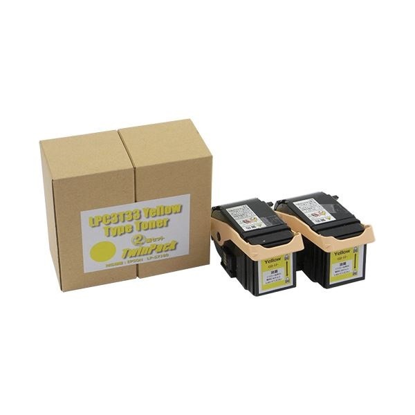 トナーカートリッジ LPC3T33Y汎用品 イエロー 1箱（2個）