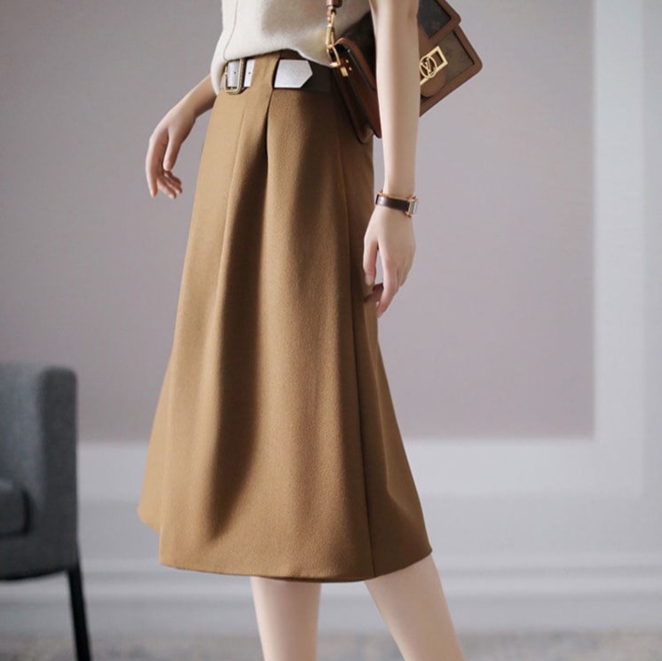 冬スーツスカート ハイウエストスカート クラシカルスカート 秋冬スーツスカート スカート ボトムス ロングスカート タイトスカート 膝下 ロング ロング丈 7分丈 ミディアム丈 スリム タイト
