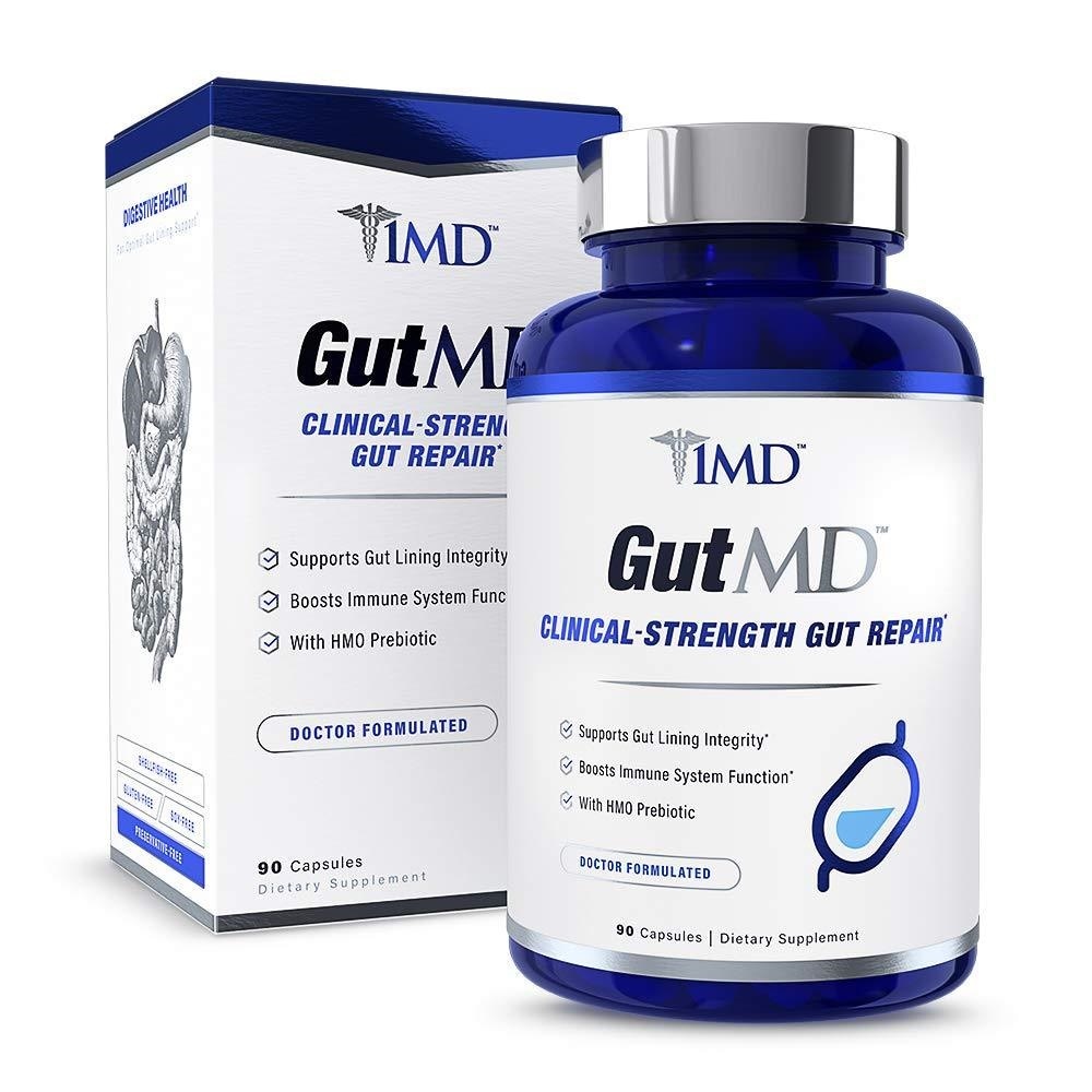 1MD GutMD - L-Glutamine and Prebiotic for Gut Inte