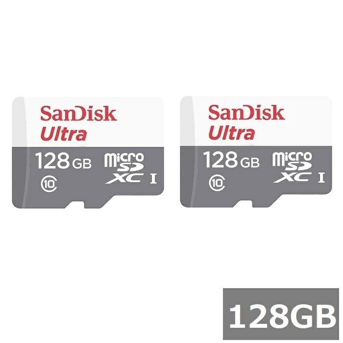 【2セット】 サンディスク マイクロSD MicroSDXC SDSQUNR-128G-GN3MN Ultra 128GB Sandisk マイクロSDXCカード microSDカード Cla