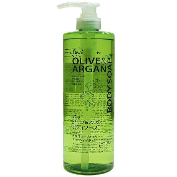 熊野油脂 ディブ オリーブ＆アルガン ボディソープ 本体 800ml 12本セット 【ケース販売】