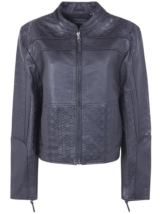 DAILY PAPER Men Leather Jackets 2521019 BLACK
