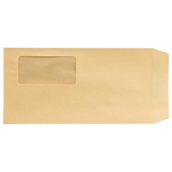 窓付封筒 長3クラフト 70g／m2 1000枚 ツバメ工業 K70-N3W