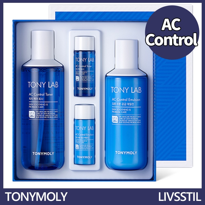 トニー ラップ AC コントロール スキンケア 2種 セット(トナー 180ml+20ml+エマルジョン 160ml+20ml)/ 低刺激 スキンケア 集中 水分供給 トラブルケア 鎮静 毛穴ケア