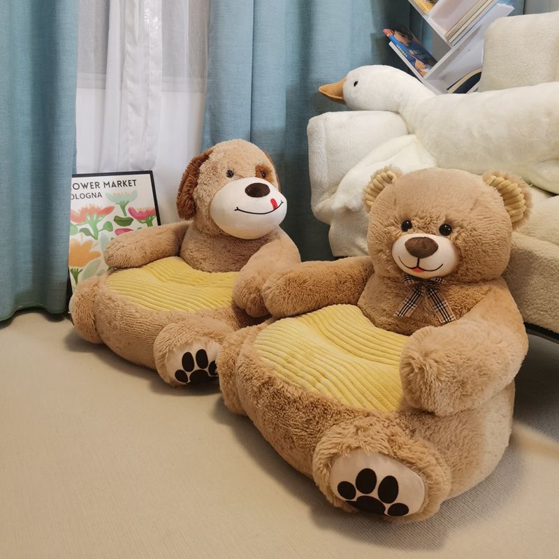 かわいい小熊子どもソファー 秋冬 厚手クッションチェア 大人気快適座布団