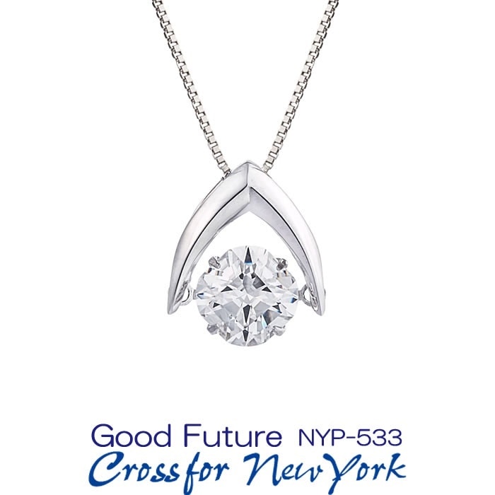 クロスフォーダンシングストーン キュービックジルコニアネックレス クロスフォーニューヨーク/Crossfor New York Good Future NYP-533 正規販売店