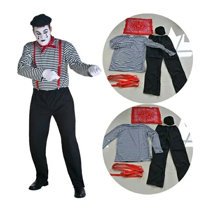 ハロウィン 衣装 大人用 ピエロ 滑稽 面白い ハロウィン コスプレ ハロウィン コスム メンズ　男性用 ハロウィーン　衣装　ハロウィン衣装 イベント パーティ 仮装 ステージ 舞台 コスプレ衣