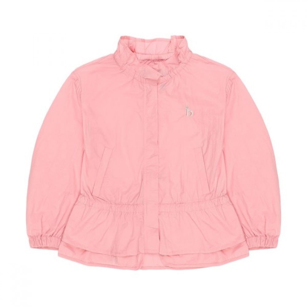 ヘジスキッズ 女の子用軽量ウインドブレーカー HSM81JW50P_PK