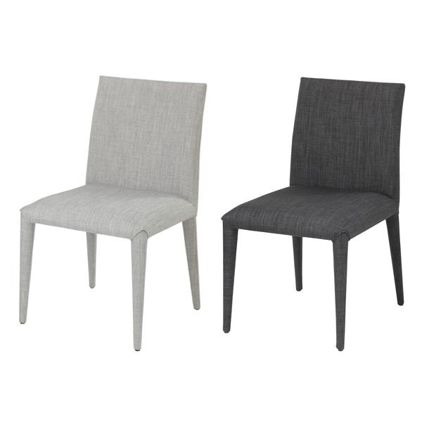 ダイニングチェア 2脚セット 同色 椅子 イス チェアー シンプル 北欧 おしゃれ モダン ファブリック 布地 完成品 合わせやすい ナチュラル モダン