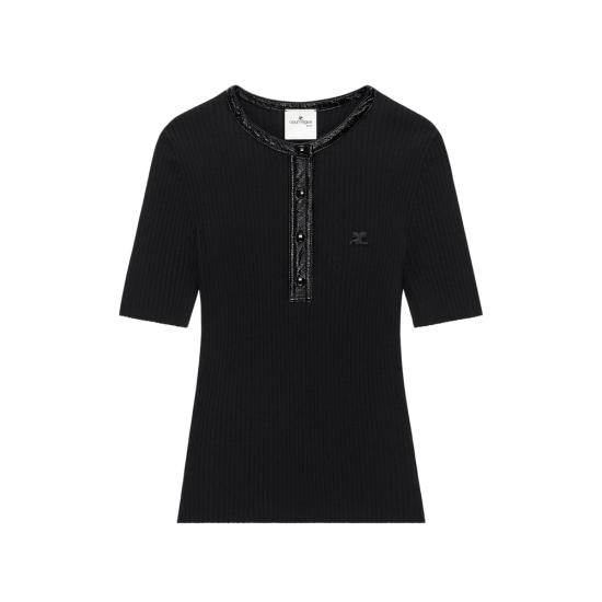 COURREGES Women Tops 326MTO539FI 0001 9999 BLACK
