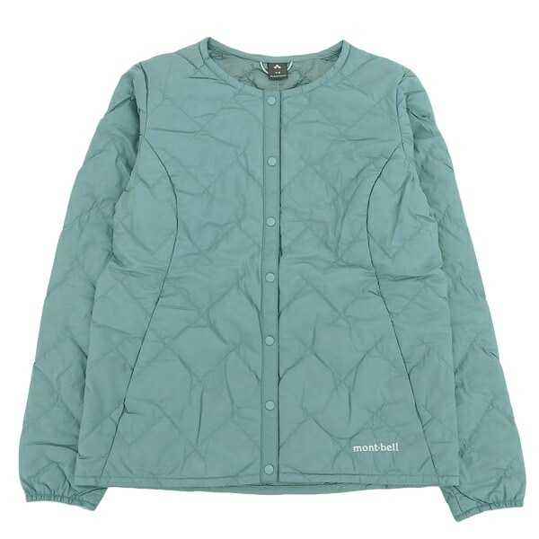 モンベル スペリオダウン ラウンドネックジャケット レディース ダウンジャケット XL ナイロン ブルーグリーン Superior Down Round NeckSeries 1101667 RXL1