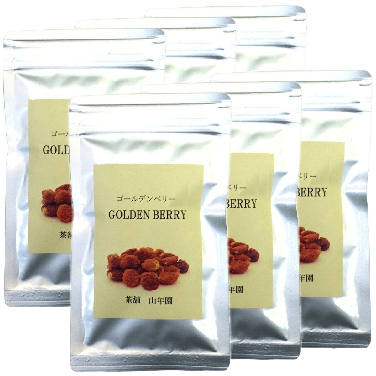 ペルー産またはコロンビア産 ゴールデンベリー 100g6袋セット ダイエット ほおずき インカベリー ドライフルーツ スムージー スーパーフード ギフト プレゼント お年賀 御年賀