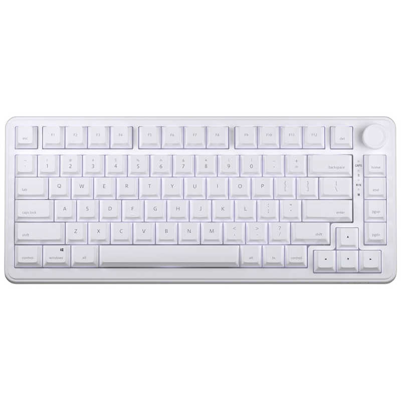 ゲーミングキーボード 瞬 ピッドトリガー ポーリングレート8000Hz対応 US配列 有線 75％サイズ バックライトLED 磁気式スイッチ ［有線 /USB (Type-C)］　3001WA1