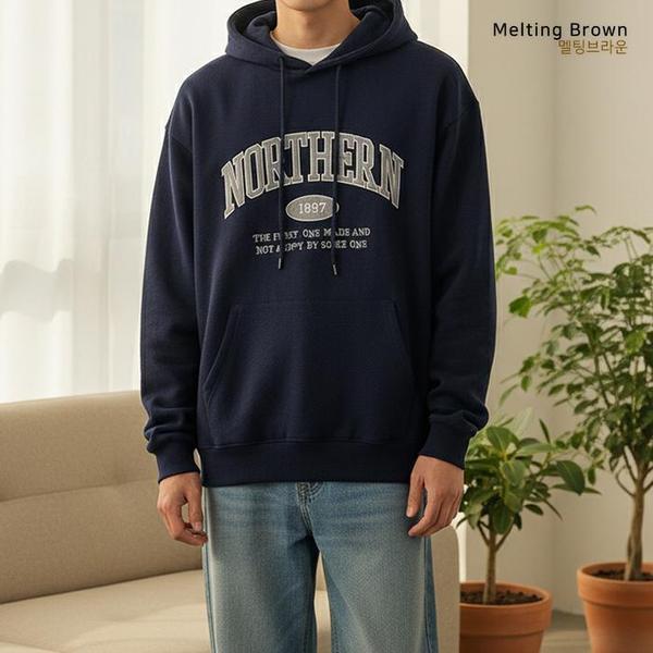 メンズオーバーフィットパーカー 裏起毛 TH26