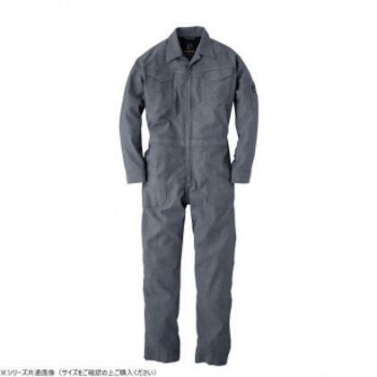 イーブンリバー ストレッチエアーライトカバーオール ヘリンボンブラック(70) サイズ:4L SR-6100