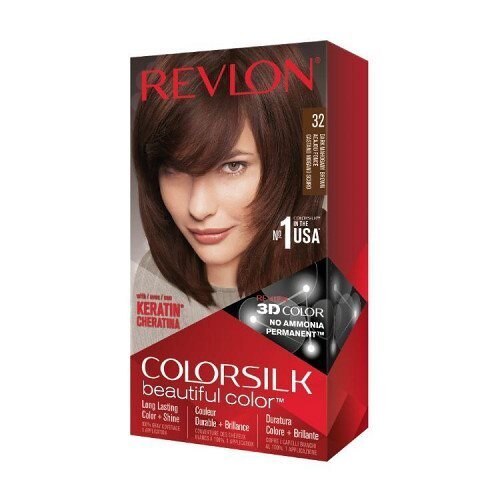 レブロンRevlon ColorSilk Hair Color 32 Dark Mahogany Brown