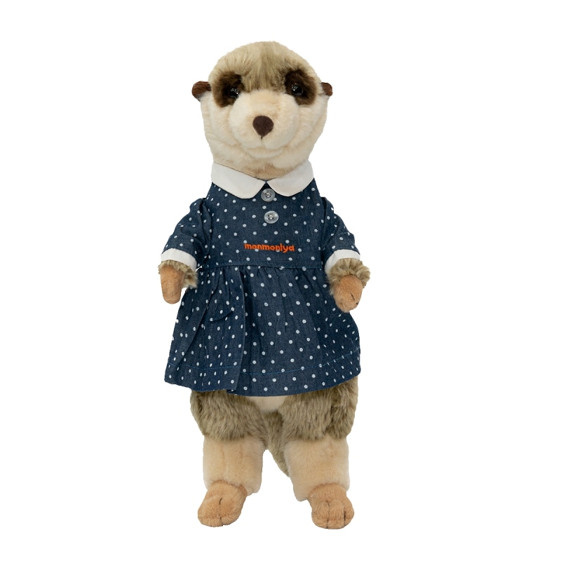 ミーアキャット ぬいぐるみ 立っている姿水玉模様のドレス 8,245円