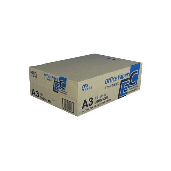 （業務用セット） 日本製紙 オフィス用紙 オフィスEC A3 500枚x3冊入 [x2セット]