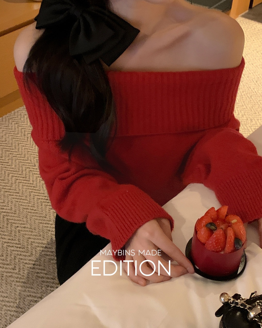 [MADE]レイニーオフショルダーニット韓国ファッション レディース