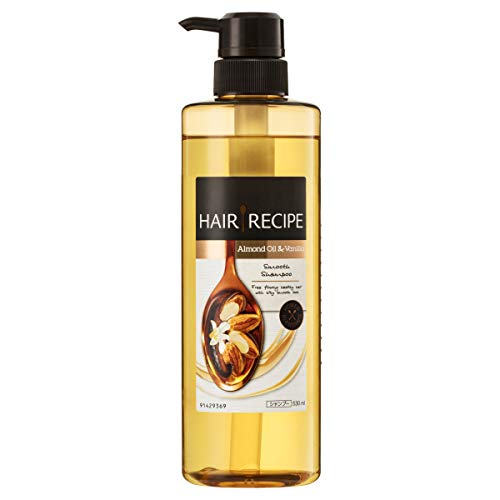 ヘアレシピ シャンプー アーモンドオイル&バニラ スムースレシピ ポンプ 530mL