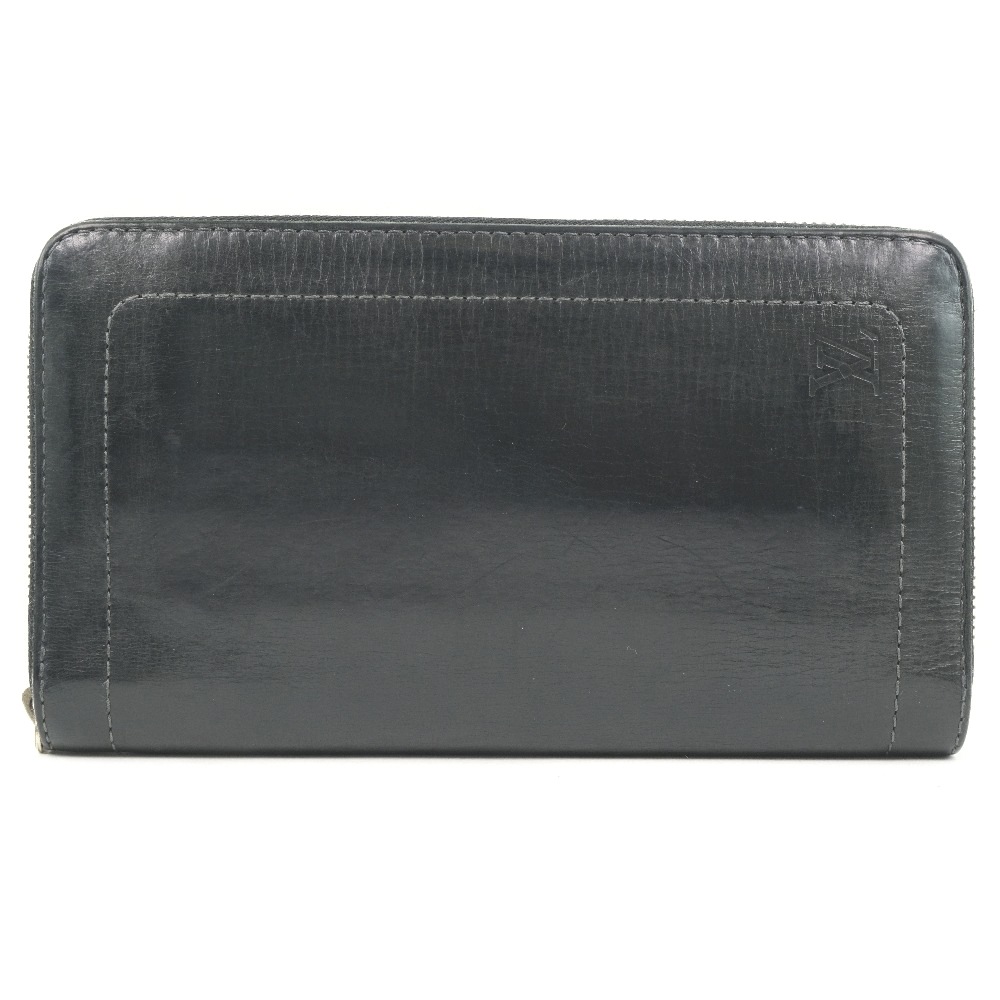 Louis Vuittonジッピーオーガナイザー ユタ M97026 長財布 カーフ 黒 CA1162 ユニセックス 中古品
