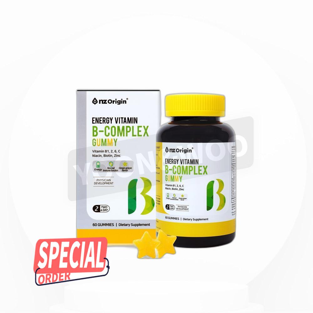 エンジェットオリジンエネルギービタミンBコンプレックス欧米青ぶどう香 60錠 4個