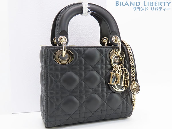 新品同様クリスチャンディオールレディディオールミニ2WAYミニハンドバッグブラックM0505ONGE_M900 322,200円