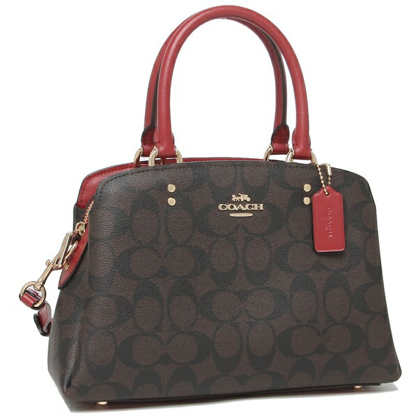 コーチ アウトレット COACH 91494 IMRVQ ミニ リリー キャリーオール イン シグネチャー キャンバス レディース ハンドバッグ ショルダーバッグ ブラウン 1941 レッド 茶色 34,480円