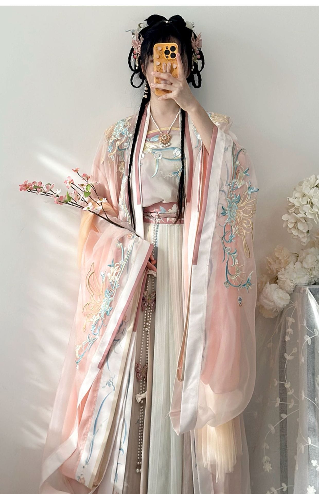 春を迎える春夏宋代漢服中国風腰丈長袖シャツ超妖精学生日常衣装