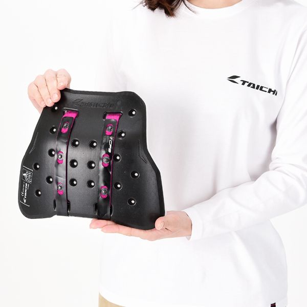 RS TAICHI TECCELLチェストプロテクター ブラック×ホワイト TRV063レディース