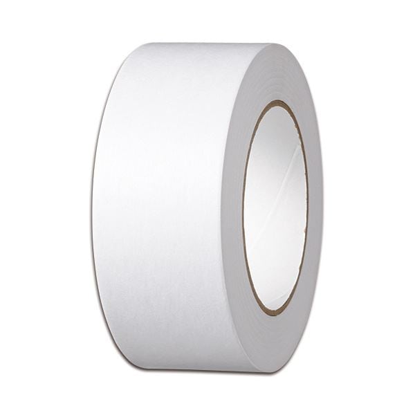TANOSEE クラフトテープ重ね貼可能 50mmx50m 白 1セット(50巻)