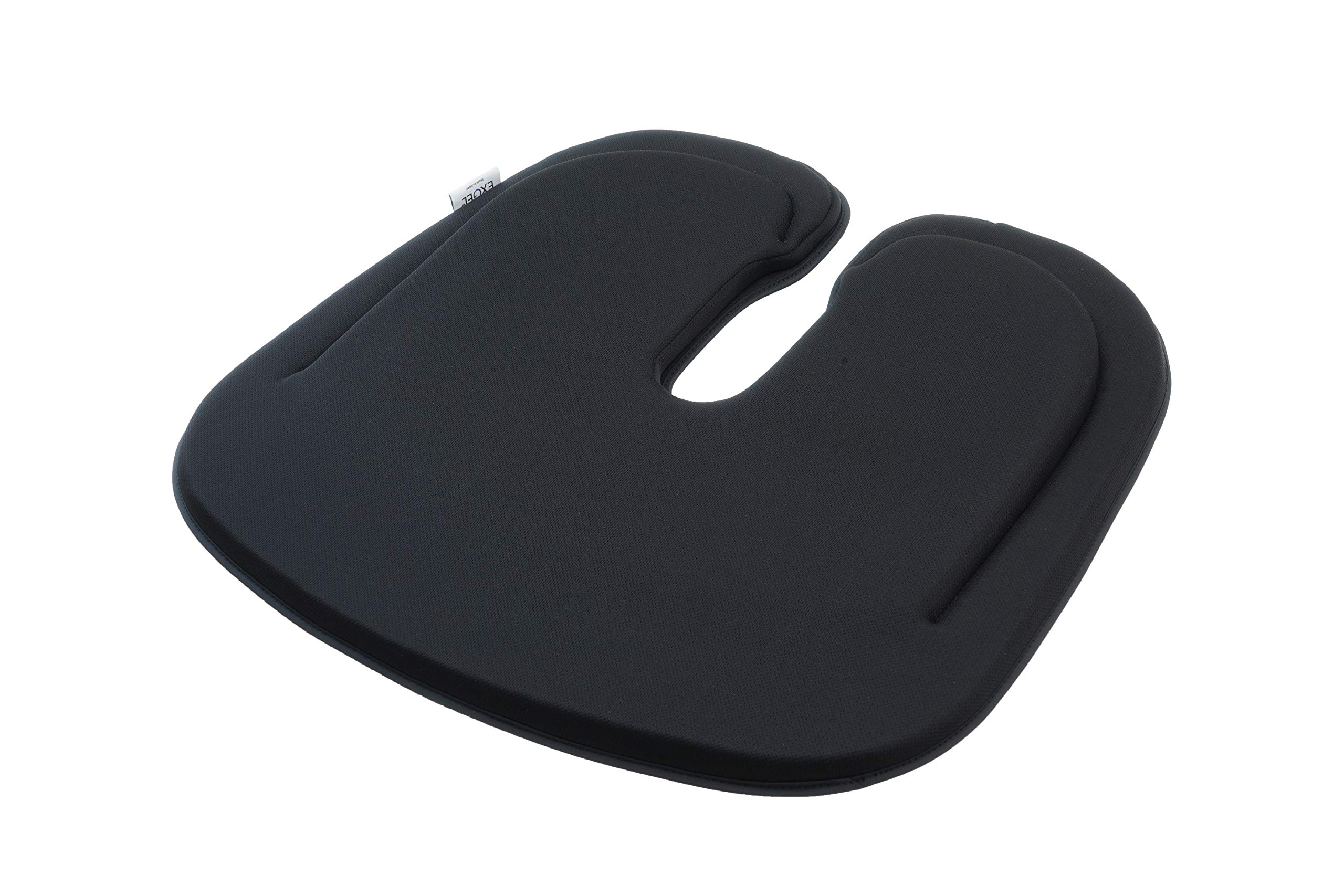 エクスジェル) 自動車用クッション ハグドライブ 円座 シートクッション ブラック クッション 座布団 ざぶとん ジェルクッション シートパッド 車用クッション 日本製 尾骨 産後 21848