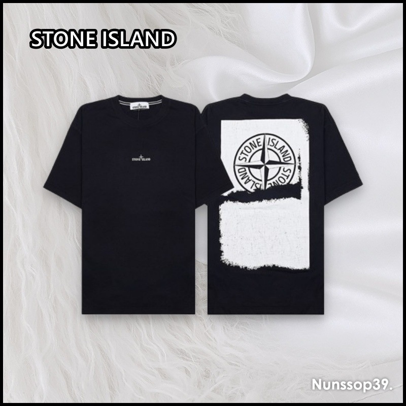 STONE ISLAND ロゴ コットン Tシャツ