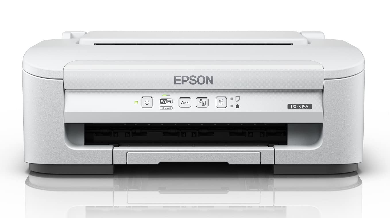 最安値挑戦中 エプソン プリンター A4 モノクロ インクジェット ビジネス向け PX-S155 コンパクトサイズ 省スペースデザイン 文章印刷 Wi-Fi 有線LAN　シンプル機能