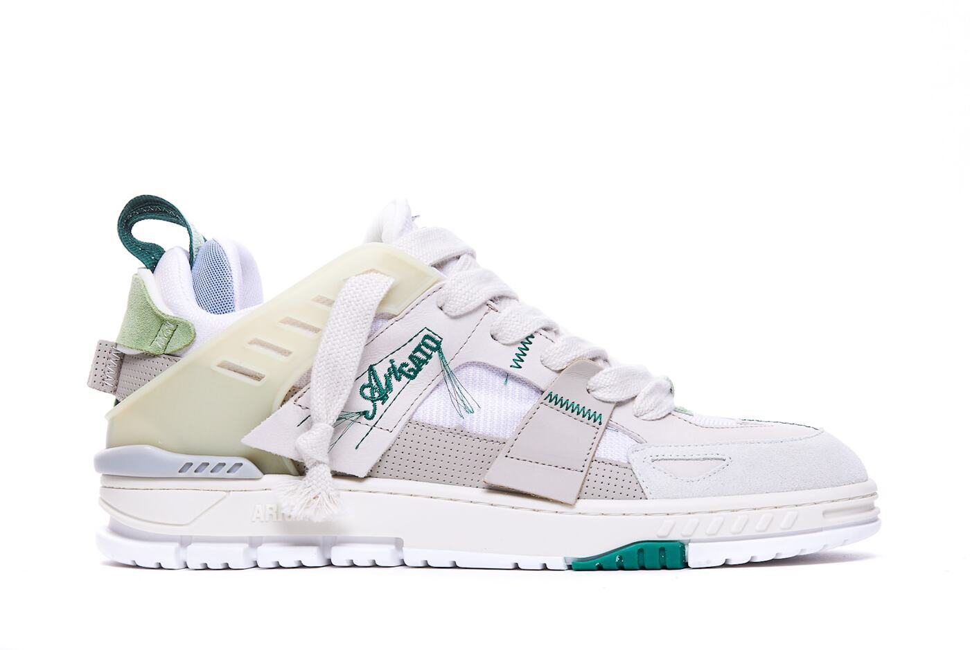 F2761002DK BEIGE/LT GREEN ホワイト 春夏2025 スニーカー メンズ ia