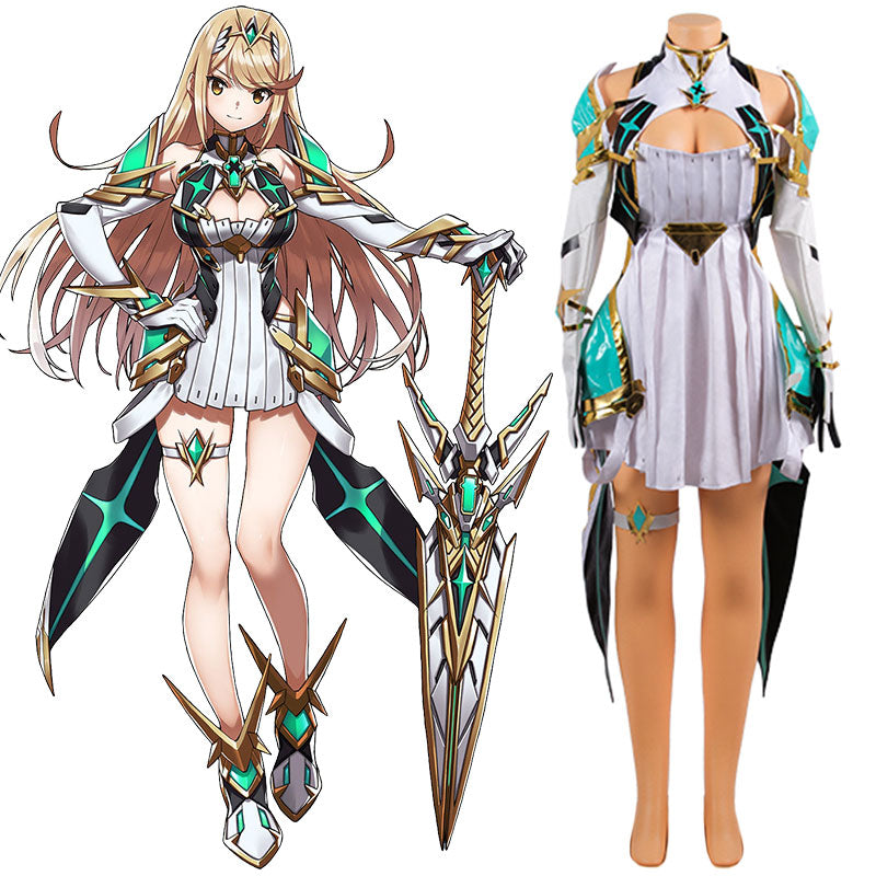 Xenoblade-Mythraコスプレ衣装,デラックスなノアの衣装,ハロウィーンのカーニバルの衣装,カスタムサイズ