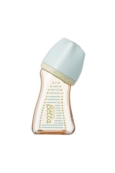 他サイト： ズームティー　Dr.Betta(ドクターベッタ) 哺乳びん ブレイン 広口 ベイビーブルー (160ml)の商品画像
