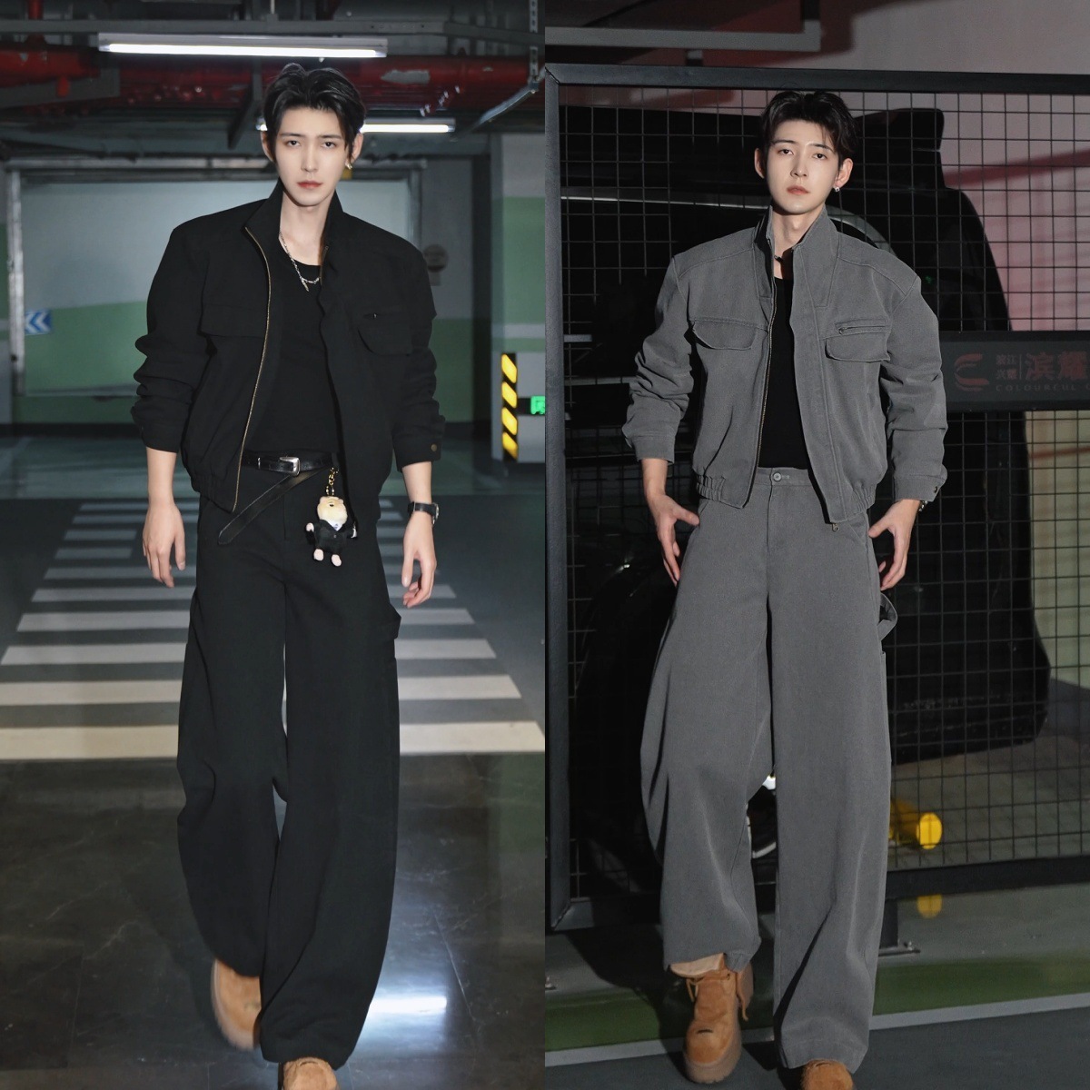 【人気メンズセット】メンズ 2025秋 冬 新作 ハイクオリティ 高級感 レトロデザイン 万能コーデ ワルカッコよい ジャケット 2 点セット