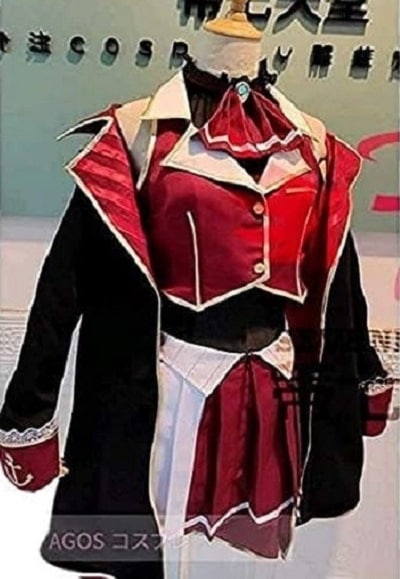 ウィッグ付三期生 宝鐘マリン ほうしょうまりん 風 Hololive ホロライブ YouTuber バーチャル A.I.Channel コスプレ衣装/コスチューム